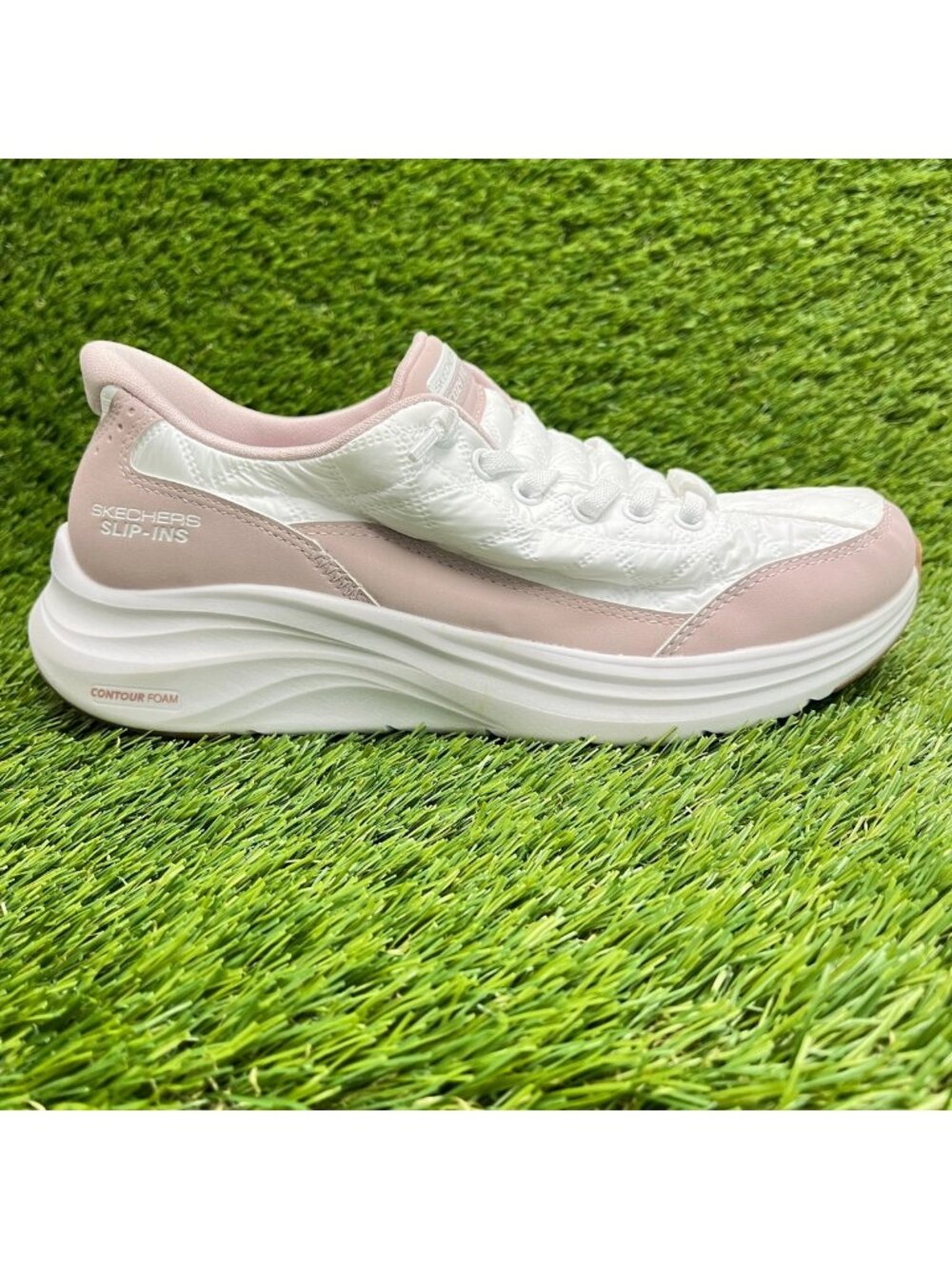 Skechers Contour Foam-Cozy Fit Womens Size 6.5 Lavender Running Shoes Sneakers